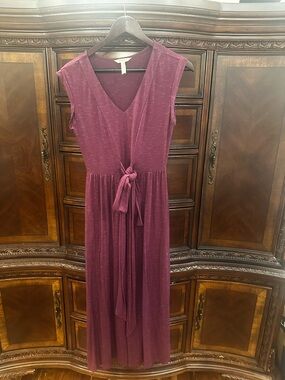 Matilda Jane Sleeveless V-Neck Maxi Dress in Plum Berry